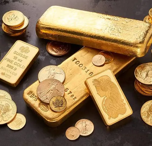 Gold coins and collectible pieces