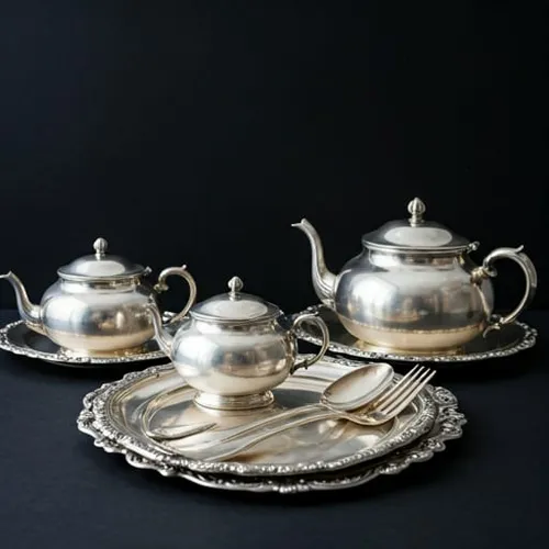Silver plated tableware